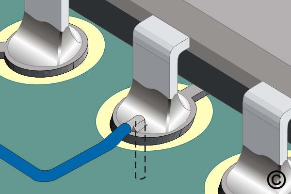 Damaged Plated Hole with Inner Layer Connection