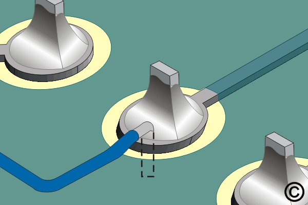 Damaged Plated Hole with Inner Layer Connection