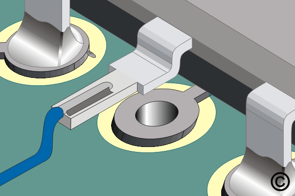 Damaged Plated Hole with Inner Layer Connection