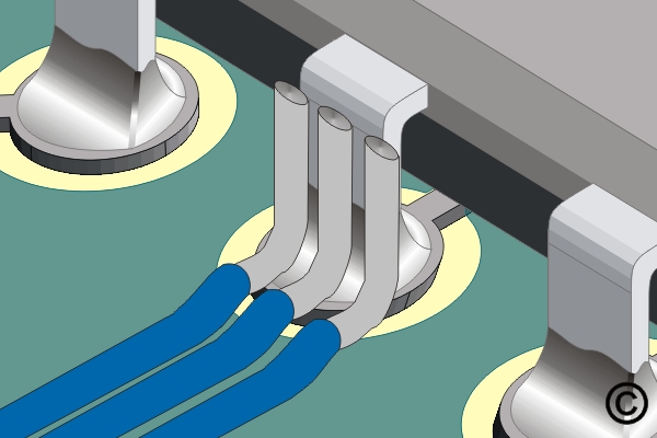 Damaged Plated Hole with Inner Layer Connection