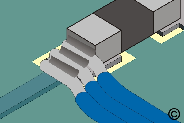 Damaged Plated Hole with Inner Layer Connection