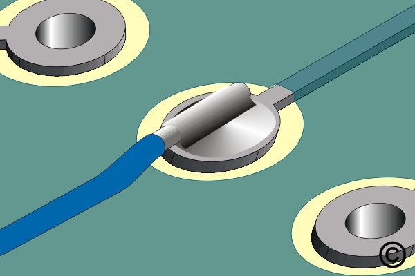 Damaged Plated Hole with Inner Layer Connection
