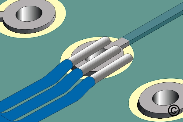 Damaged Plated Hole with Inner Layer Connection