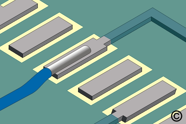 Damaged Plated Hole with Inner Layer Connection