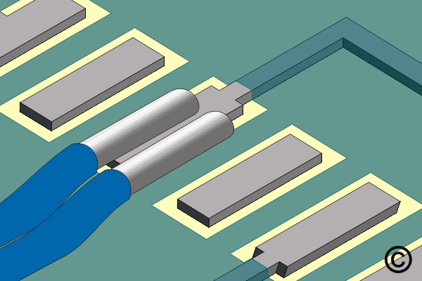 Damaged Plated Hole with Inner Layer Connection