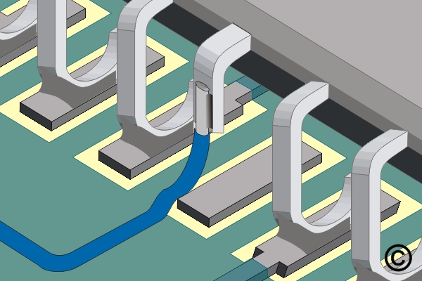Damaged Plated Hole with Inner Layer Connection