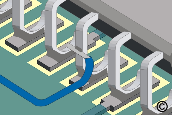 Damaged Plated Hole with Inner Layer Connection