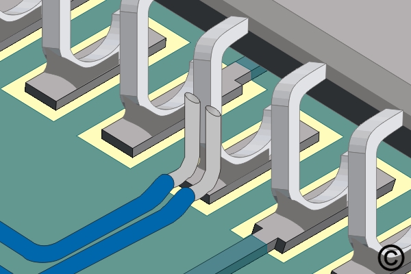 Damaged Plated Hole with Inner Layer Connection