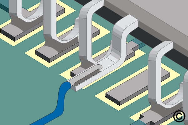 Damaged Plated Hole with Inner Layer Connection