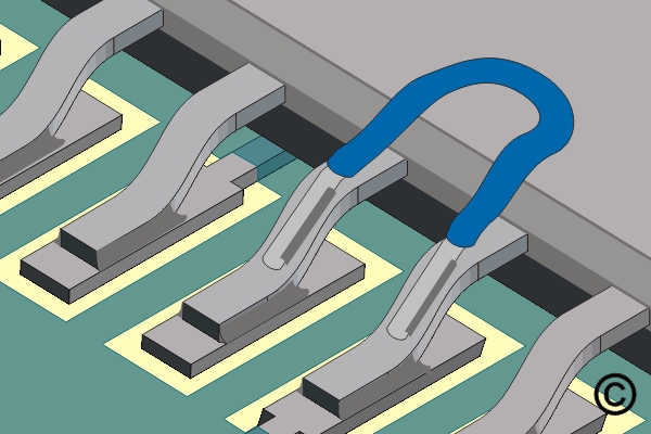 Damaged Plated Hole with Inner Layer Connection