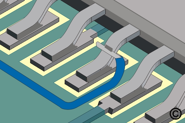 Damaged Plated Hole with Inner Layer Connection