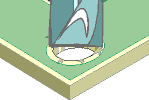 Figure 2: Enlarging a hole.