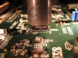 Initial removal of BGA component.