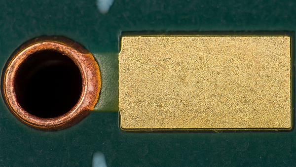 Reworking an Internal Connection at a Via Hole