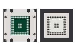 Figure 3. BGA component reball fixture and stencils.