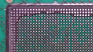 Figure 2. Particle underfill along the perimeter only.