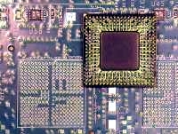 Figure 1: Original circuit board foot print is a 289 pin full BGA array. The BGA component needing to go in this location is a 256 pin perimeter array.