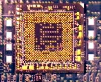 Figure 3: Daughter card soldered to main circuit board at original site.