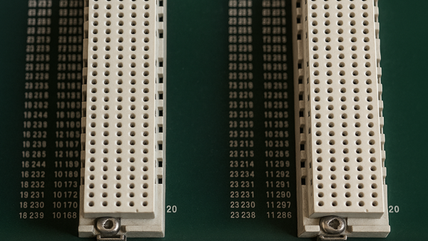 Figure 1. Miltip-pin connector requiring rework.