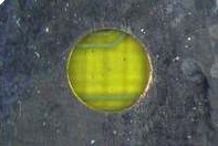 Figure 1: Milled area to remove damaged foil .