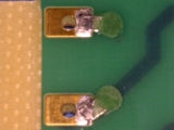 Figure 3. Connections completed and areas filled with epoxy.