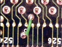 Figure 2: Initial rework using a jumper wire.