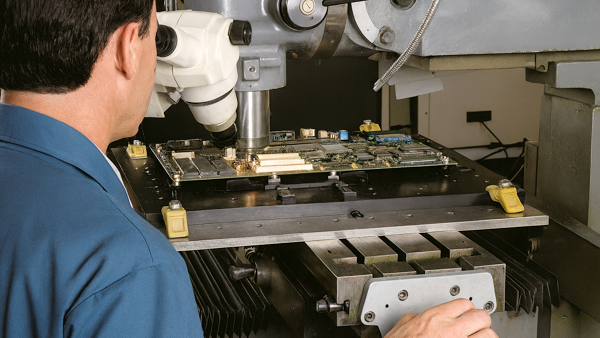 Image 2: Milling machines can deliver the accuracy needed for precise solder mask removal.