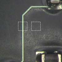 Figure 1: Pads were missing and needed to be replaced in the locations outlined.