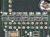 Figure 3 : Line of un-repaired pads.