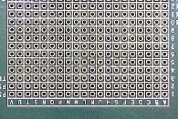 Figure 1: Line of plated through holes with no ground connections.